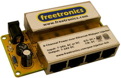 4-Channel Power-over-Ethernet Midspan Injector
